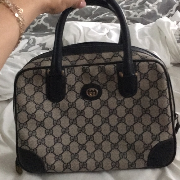 Vintage Gucci navy blue tote - Picture 4 of 5